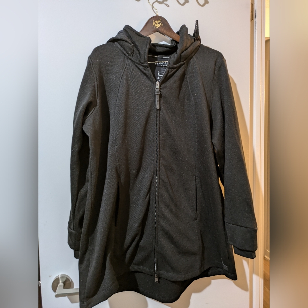 Calvin Klein Performance Black Hooded Jacket - Size 3X